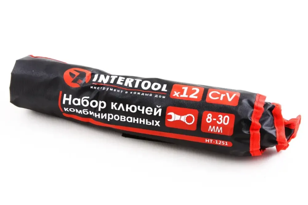 Набір ключів ріжково-накидних 12 ед. Intertool в чехлі (8-30ммм) Вінниця - фото 2