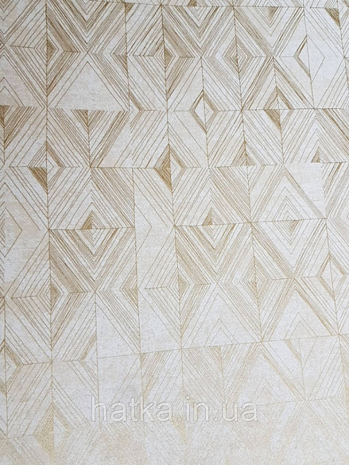 Обои флизелиновые Khroma ROOTS RTS102 геометрические фигуры золотом на песочном фоне Киев - изображение 1