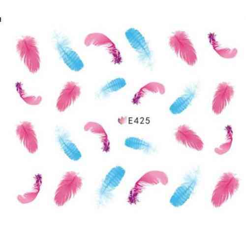 Наклейка на нігті "Пір'ячко" Київ