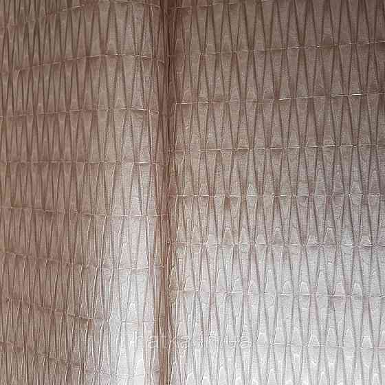 Шпалери вінілові на флізелін Rasch Factory 0.53х10,05 геометрія ромби смуги структурні червоне золото 428445 Київ