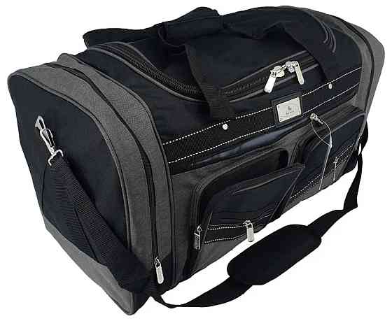 Сумка дорожня KAIMAN 70 см чорно-сіра S700402 Київ