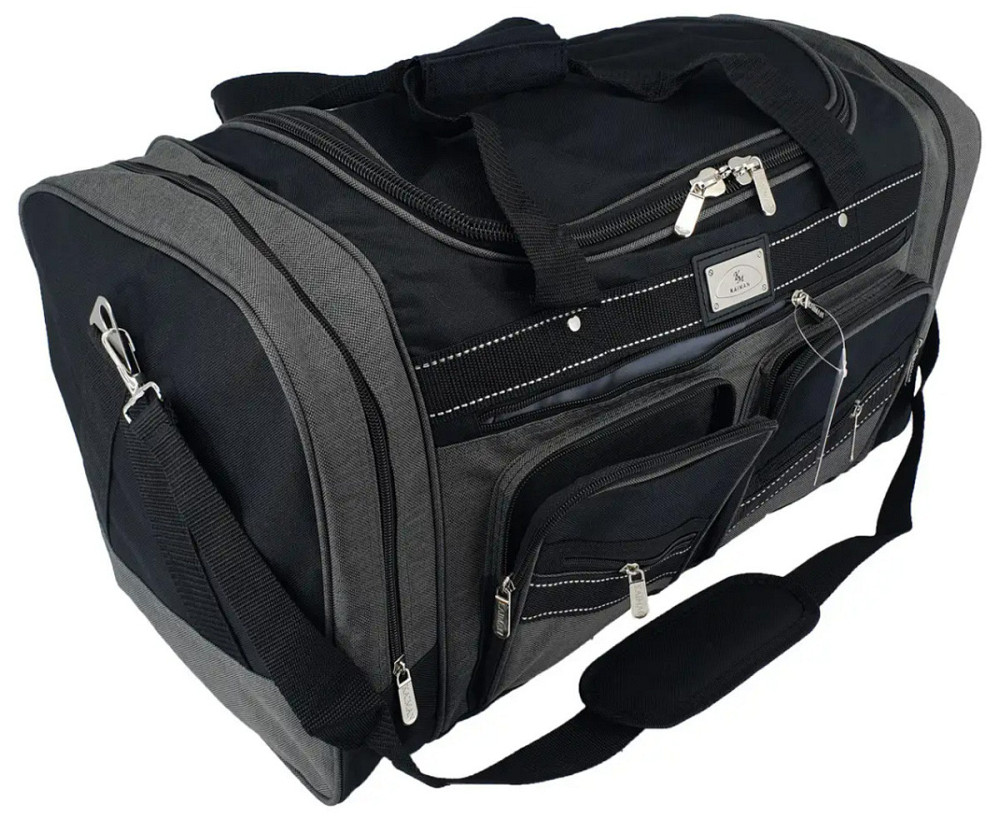 Сумка дорожня KAIMAN 70 см чорно-сіра S700402 Київ - фото 3