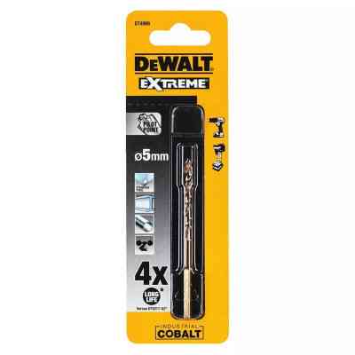 Сверло DeWALT EXTREME INDUSTRIAL COBALT HSS-CO, 5 х 86 х 46 мм (DT4906) Винница