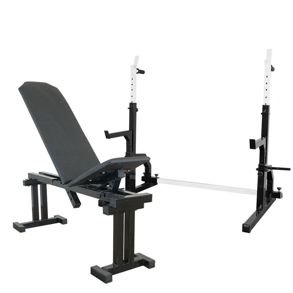 Лавка для жиму регульована 40 на 40 мм + Стійки з упорами 40 на 40 мм + бруси + штирі для блінів Київ - фото 1