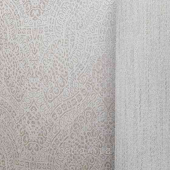 Шпалери метрові вінілові на флізелін Yuanlong Samsara східний стиль вензелі завитки пісочний бежеві 3д Київ