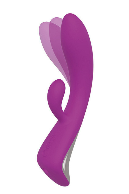 Подвійний вібратор Dream Toys VIBES OF LOVE ROCKING BUNNY PURPLE Sex Aura Київ - фото 1