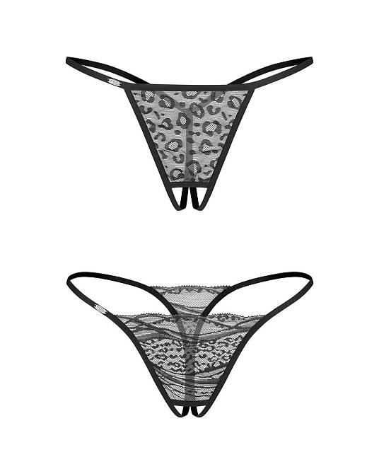 Набір трусиків із доступом Obsessive Bianca 2-pack crotchless thong 2XL/3XL Sex Aura Київ - фото 4