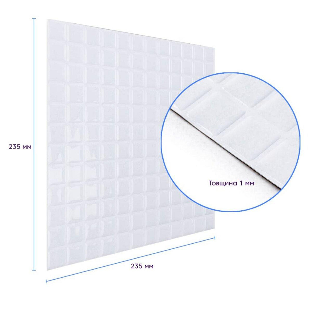 Самоклеюча поліуретанова плитка 235х235х1мм (D) SW-00001940 Київ - фото 3