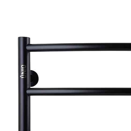 Рушникосушарка UNIO LD W 500-500-5 BLK Драбинка Дуга вода чорна (000021613) Київ