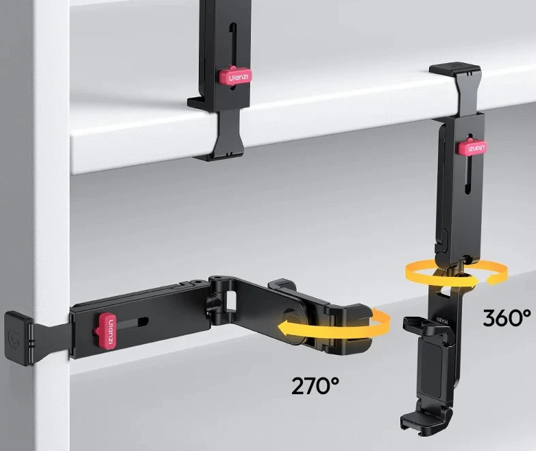 Держатель для телефона штатив с крепления к столу дорожного чемодана Ulanzi MA88 Киев - изображение 5