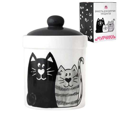 Ємність для сипучих продуктів Мурчики 700мл S&T 6922-19 Житомир - фото 1