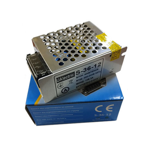 Блок питания перфорированный UAlectric 12В 3А 36Вт, импульсный адаптер для LED-лент и CCTV Киев - изображение 5