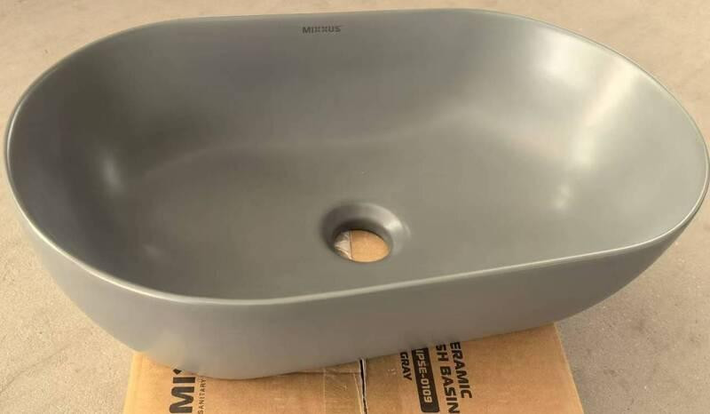 Раковина накладна Mixxus Premium ELLIPSE-0109 GRAY 500x300x140mm   ( MP6653 ) 32826 Харьков - изображение 10