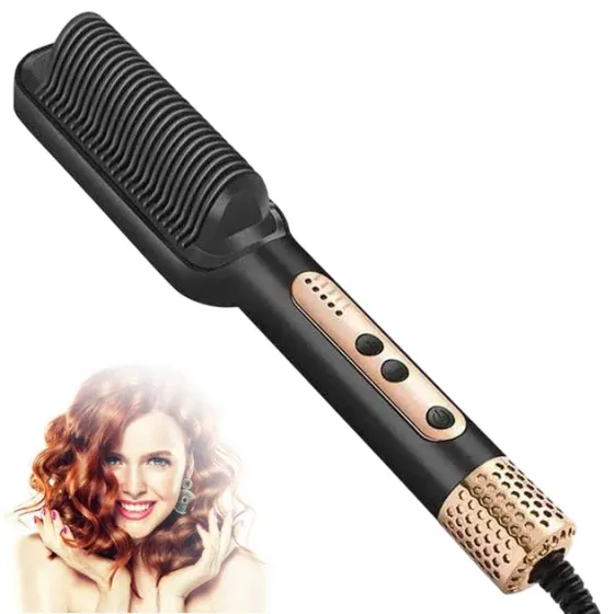 Плойка-расческа для укладки волос SK-1008 с регулировкой температуры, быстрый нагрев, защита от перегрева Одесса