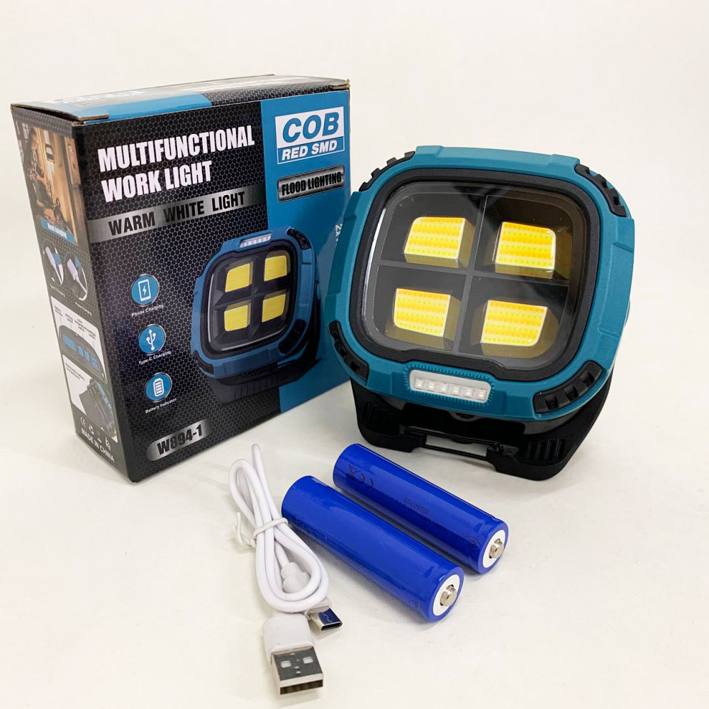 Фонарь кемпинг W894-1-4COB(White+Yellow)+5SMD(Red) Power bank FN-35 Львов - изображение 10