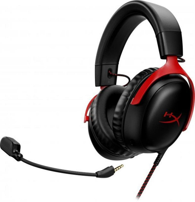 Гарнітура HyperX Cloud III Black/Red (727A9AA) чорний/червоний Харьков - изображение 10