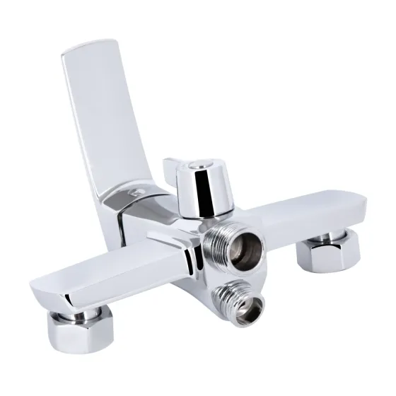 Смеситель для ванны Qtap Tern с длинным изливом и душевым гарнитуром QTTER260CRM47587 Chrome Киев