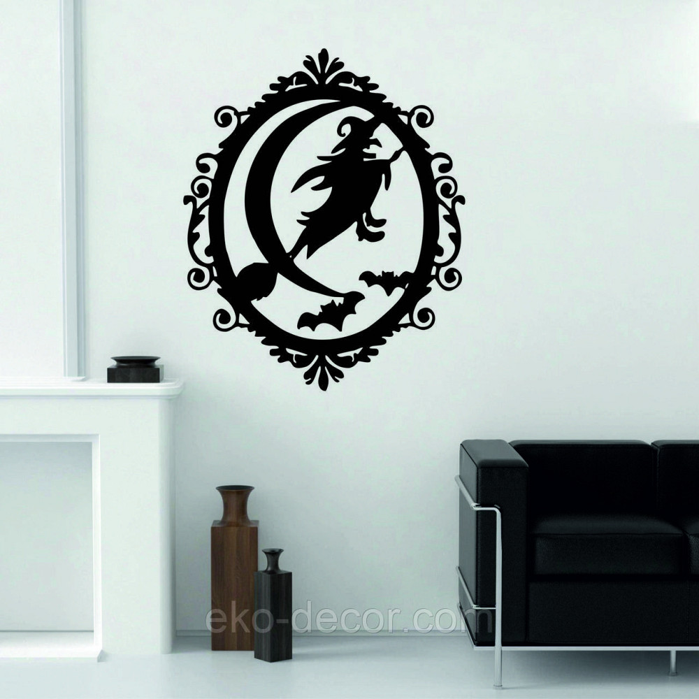 Декоративне настінне Панно «Ведьма», Декор на стіну 90*74 см, Чорний Київ - фото 5