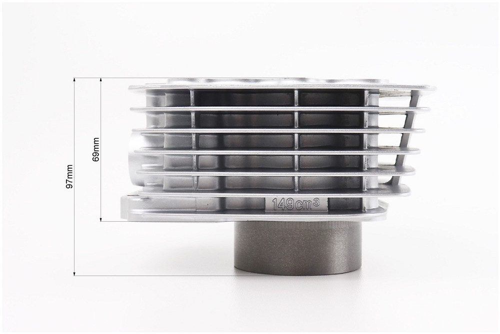 Циліндр к-кт (ЦПГ) 150cc Ø62,0мм (висота 69/97мм, палець 15мм) ZHENGHE Київ - фото 5