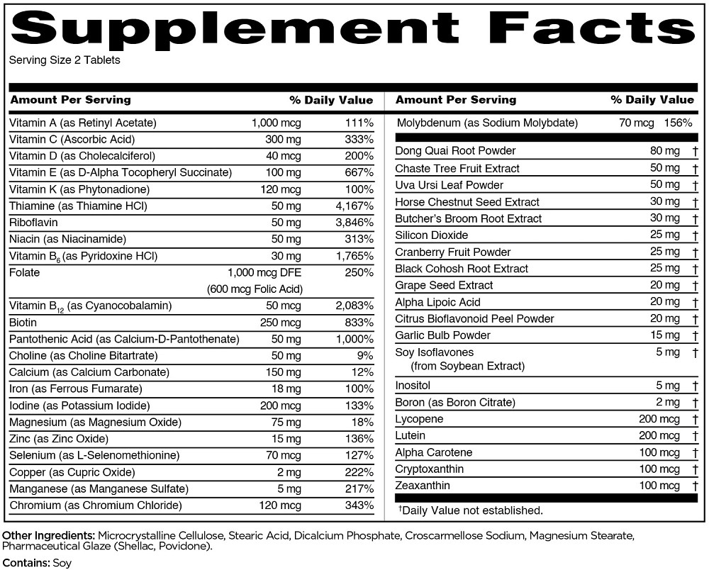 Вітаміни для жінок Rule One Women's Train Daily Multivitamin 60 tablets Луцьк - фото 2