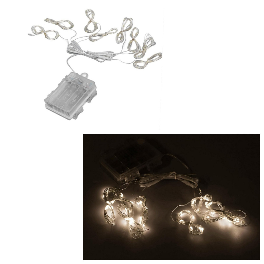 Гірлянда штора 0.70см*1.20м на батарейках 18506 Луцк - изображение 1