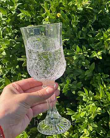 Набір 6 келихів 200 мл "Тюльпан" 16490-13 прозорі граненное скло Київ