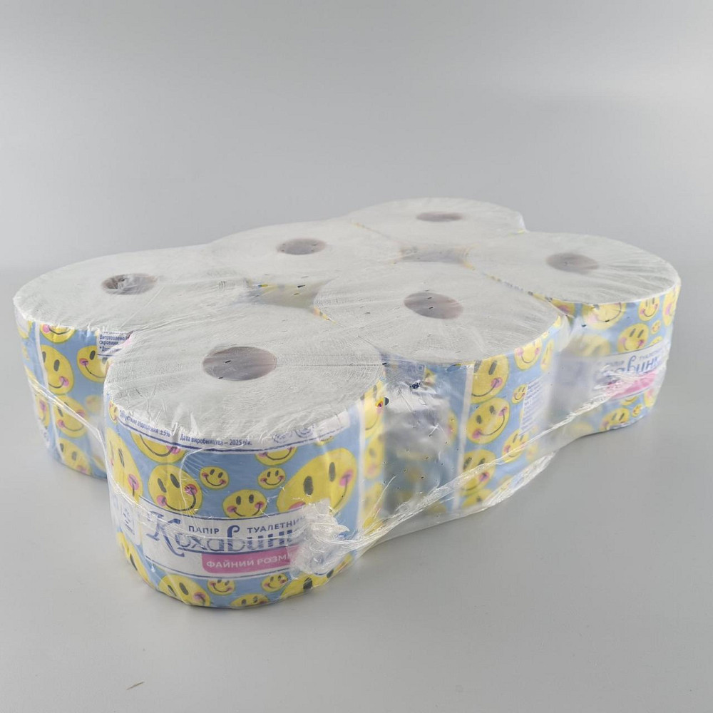 Туалетний папір на втулці "Веселий розмір" сірий (9 рул) Харків - фото 2