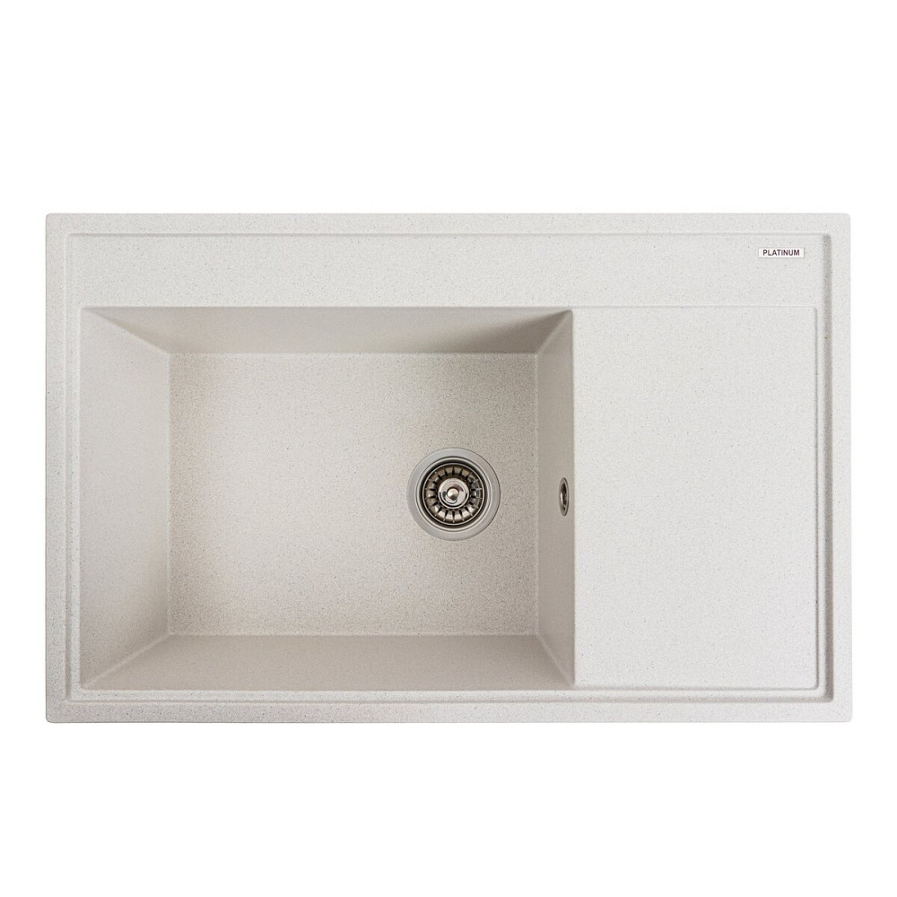 PLATINUM Гранітна мийка для кухні Platinum 7950 AZURIT матова Біла в крапку Київ - фото 1