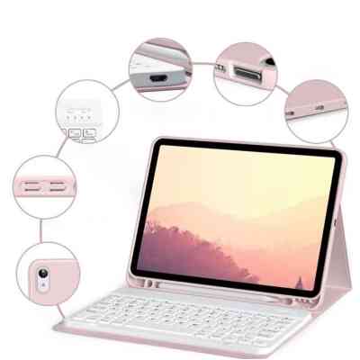 Чехол для планшета BeCover with keyboard Apple iPad Mini 6 2021 Pink (712990) Винница