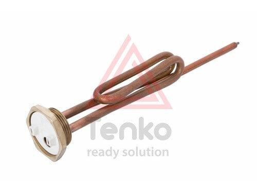 Тен 1,5 кВт, гайка 1" 1/4 гнутий, під анод М6 Tenko (мідь) Київ - фото 1