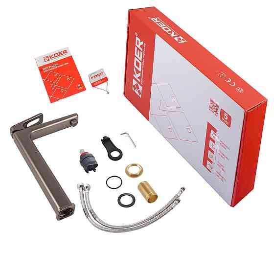 Высокий смеситель для умывальника Koer KB-11031-07 (KR5435) - надёжный выбор Харьков