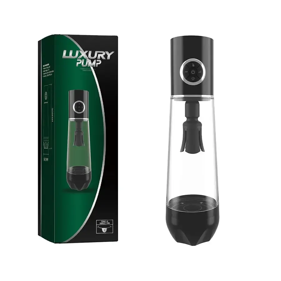 Автоматична вакуумна помпа Men Powerup Luxury Pump з вібромасажем Львов - изображение 2