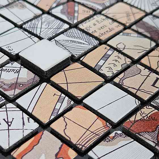 Самоклеющаяся алюминиевая плитка 300х300х3мм Серый квадратик SW-00001926 Днепр