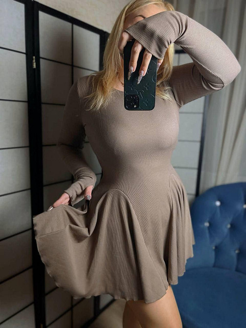 Жіноча базова однотонна сукня Турецький рубчик. Моко, 42/44 Одеса - фото 1