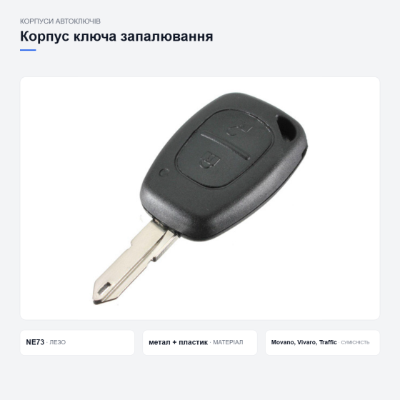 Корпус ключа для Renault та Opel Київ