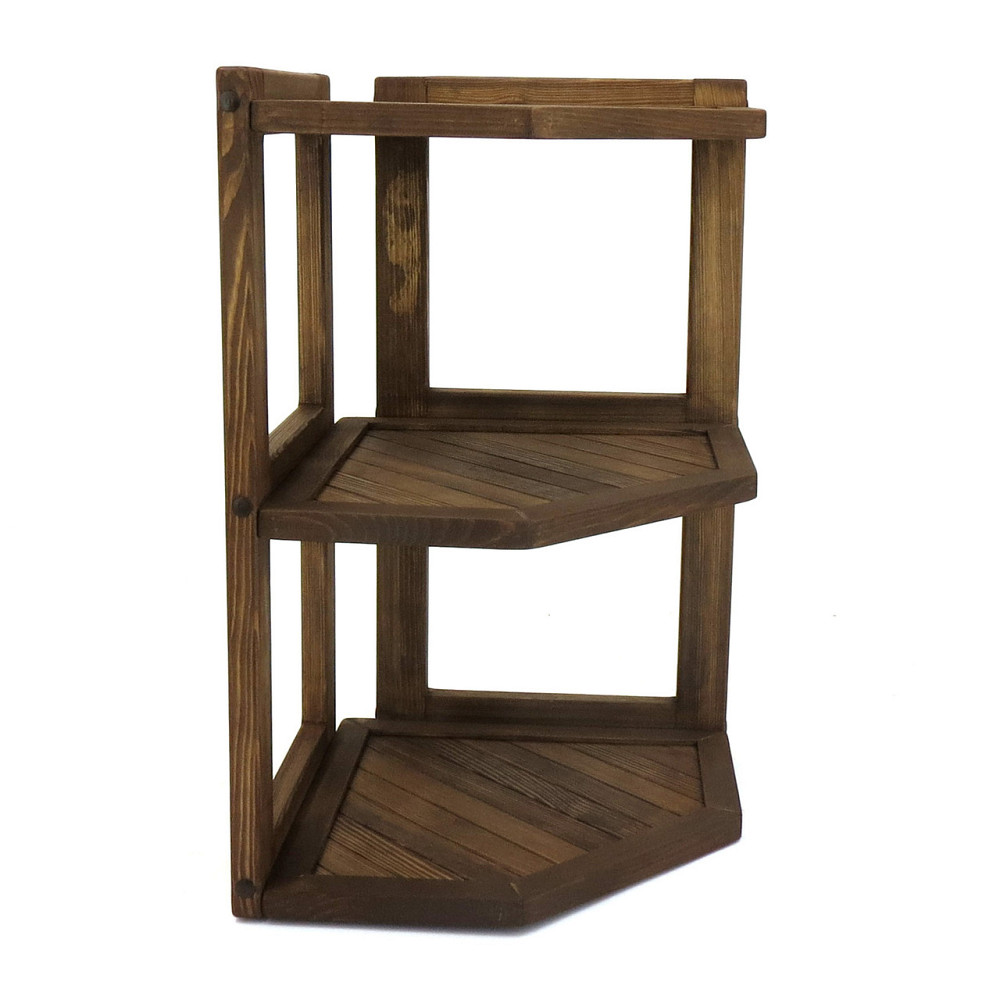 Угловая настенная полка 