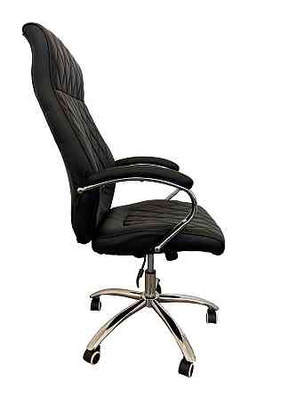 Офисное кресло руководителя Tehforward Apollon хром Anyfix Черный Киев