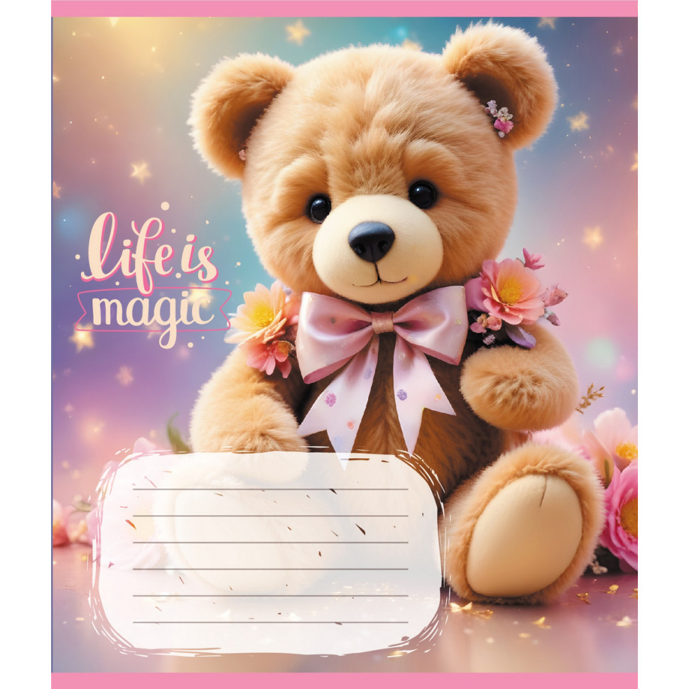 Зошит учнівський "Тедді" 012-500363K-3 в клітинку, 12 аркушів Вінниця - фото 1