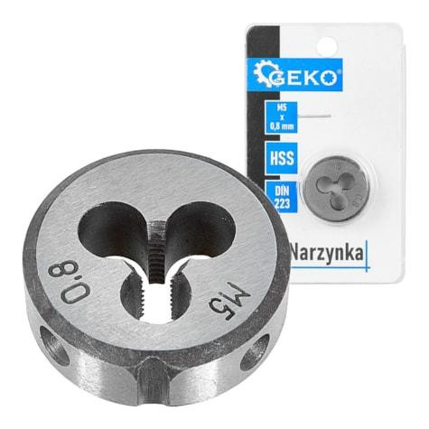 Плашка ручна "GeKo" HSS, DIN223,  M3 х 0,5 5, 0.8 Стрий - фото 1