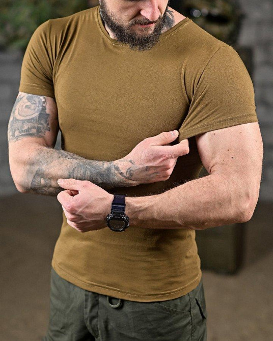 Трикотажная милитари футболка любовь носит пикссель кайот ДЛ6515 Одесса - изображение 4