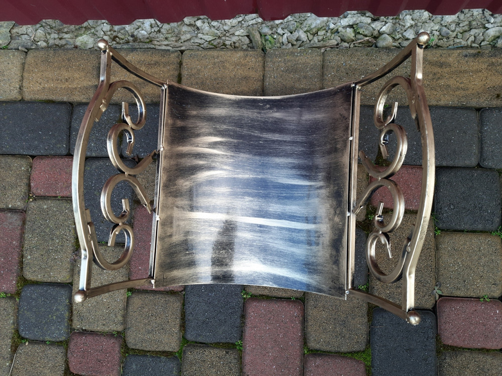 Дровниця кована мала (K-007) для каміна, печі Київ - фото 2