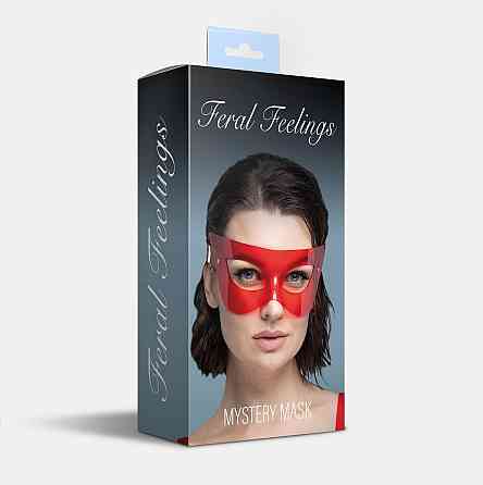 Маска Feral Feelings - Mystery Mask Red Trannsparent Sex Aura Київ