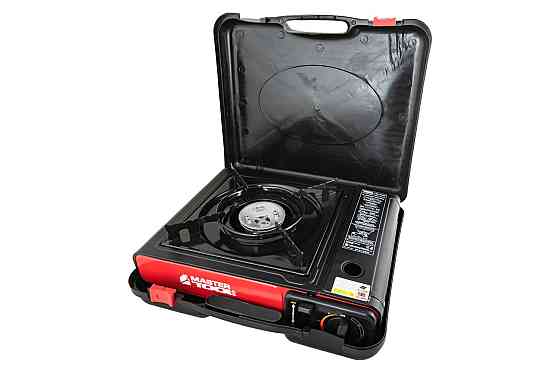 MASTERTOOL Плита портативна газова MASTERTOOL з п'єзопідпалом у пластиковому кейсі 2.4 кВт 145 Коломия