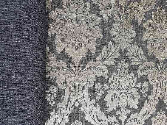 Шовілові на фрізеліні AS creation Perfect 1.06Х10 класика вензель дамаск золотом на чорному Київ