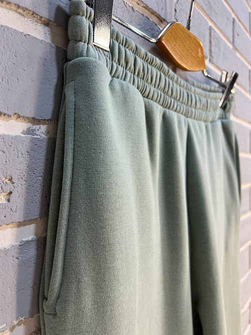 Штаны женские Pepper&mint 24-13 спортивные джоггеры резинка на талии утепленные оливковые, оливковый, M Киев - изображение 5