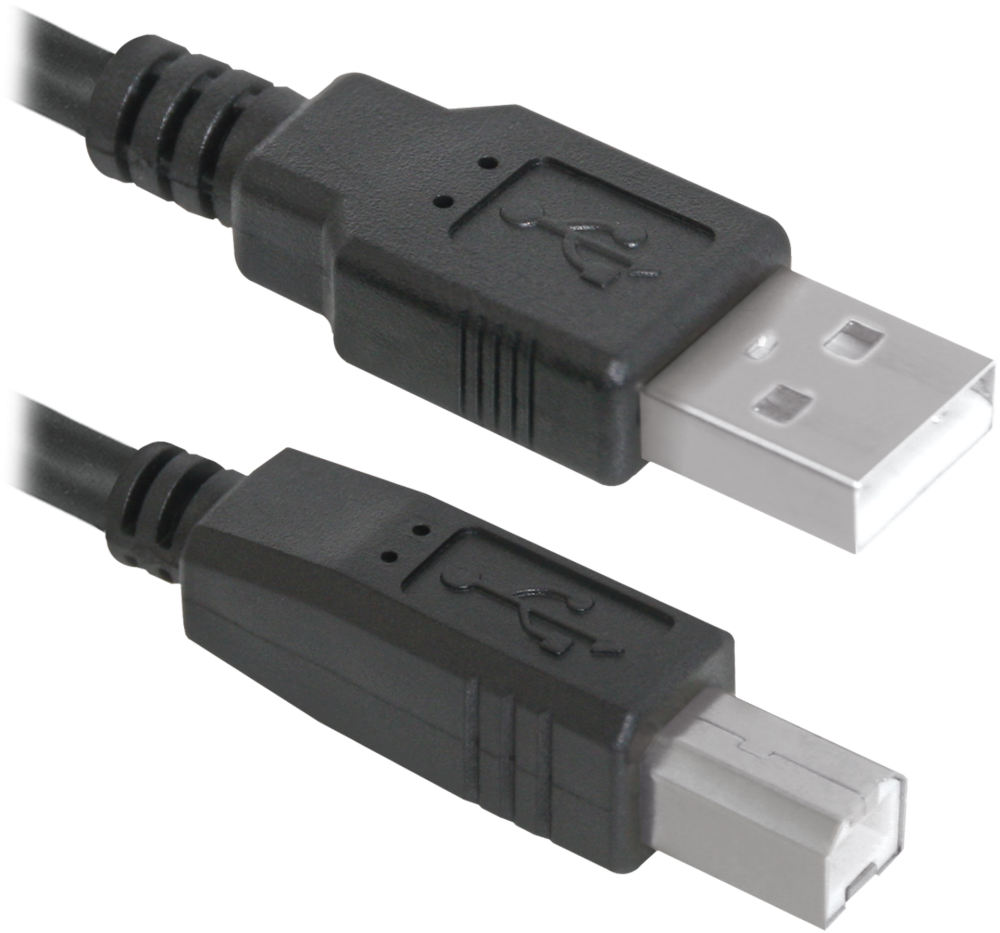 Кабель USB 2.0 AM-BM, 5.0 м, чорний, USB04-17 Defender Вінниця - фото 1