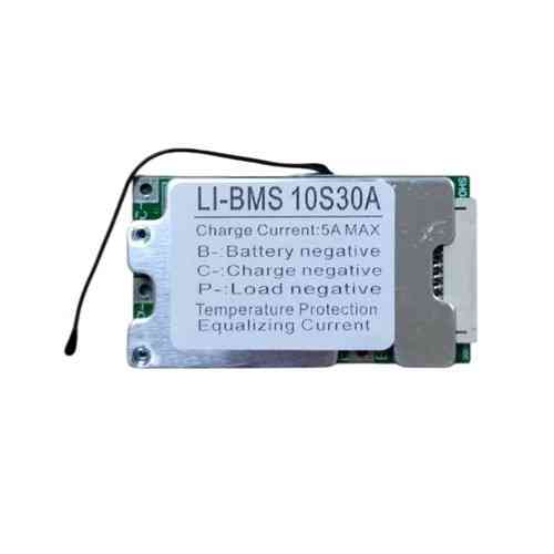 BMS контролер 10S 30А 36В плата захисту Li ion з балансиром заряд 5А розряд 30А датчик температури NTC Київ