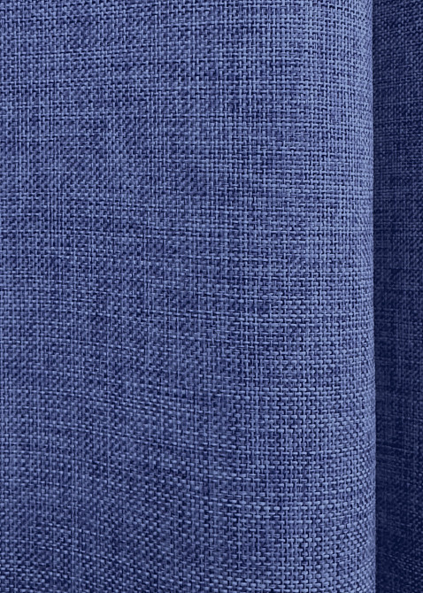 Комплект готових штор VR-Textil Льон Мішковина № 773ш Синій 150х270см 2 шт (30-565) Київ - фото 8