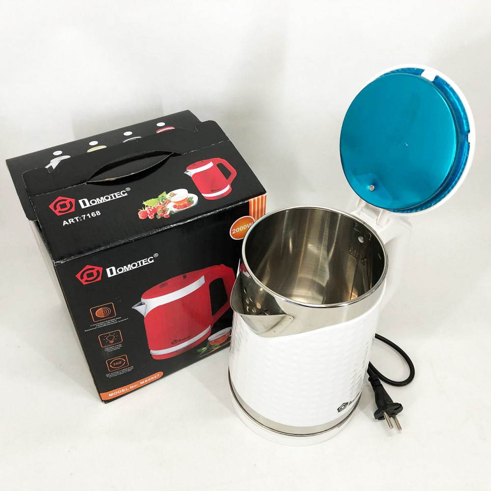 Електричний чайник безшумний Domotec MS-5027 2000 Вт 2.2 л, Вишуканий електрочайник VJ-59 Івано-Франківськ - фото 9