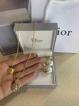Діор набір сережки та підвіска / Dior Одеса